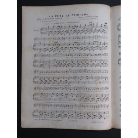 PUGET Loïsa La Fête du Printemps Chant Piano ca1850