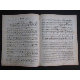 PUGET Loïsa La Fête du Printemps Chant Piano ca1850