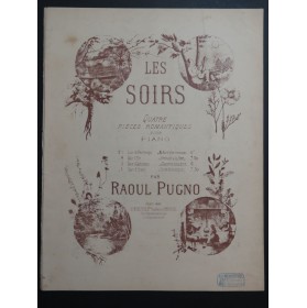 PUGNO Raoul Les Soirs No 4 Soir d'Hiver Piano 1885