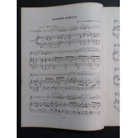 SCHUMANN Robert Trois Romances op 94 Piano Hautbois ca1850