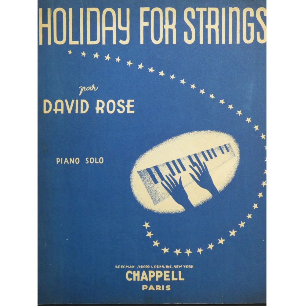 ROSE David Holiday For Strings Piano 1943