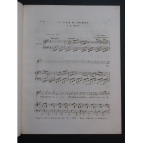 PROGH Heinrich La Fille du Pécheur Chant Piano ca1840