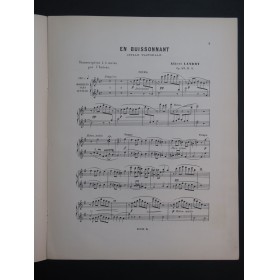 LANDRY Albert En Buissonnant Piano 4 mains 1906