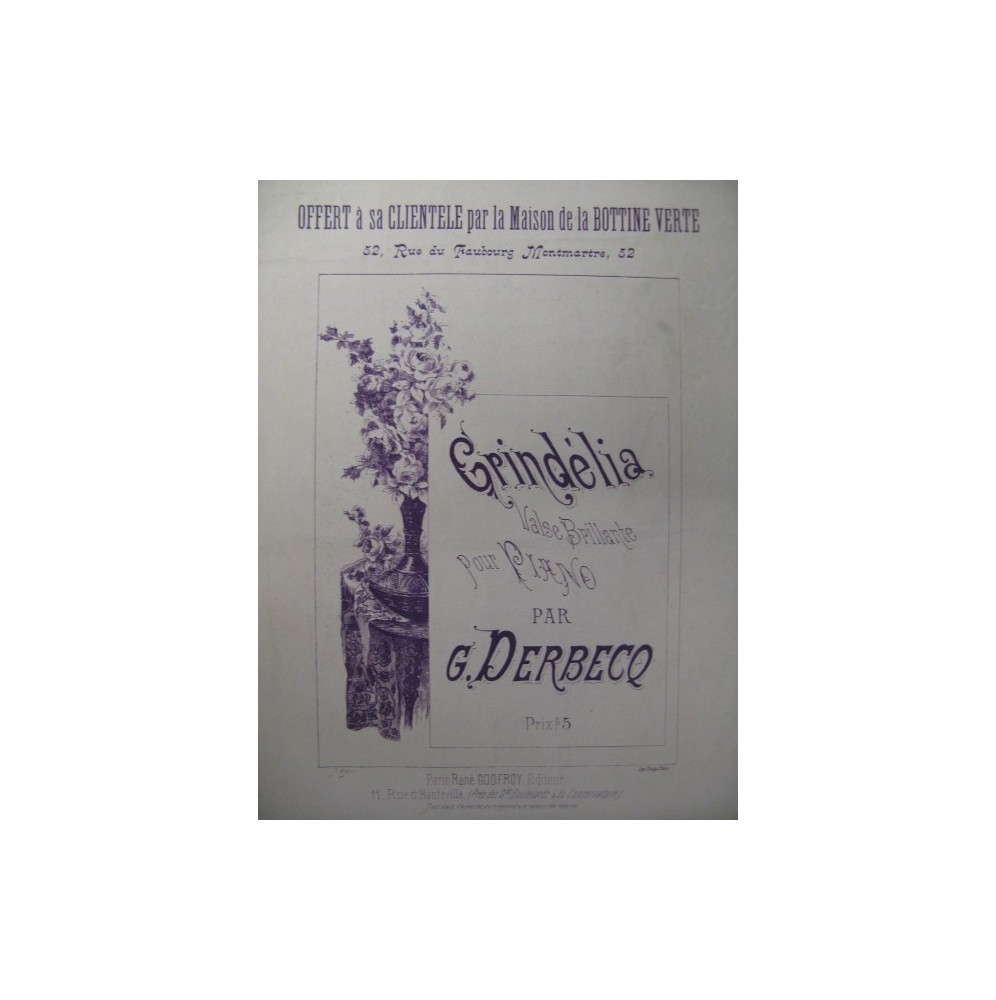 DERBECQ G. Grindelia Valse Piano