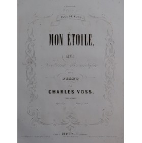 VOSS Charles Mon Étoile op 129 Piano ca1850