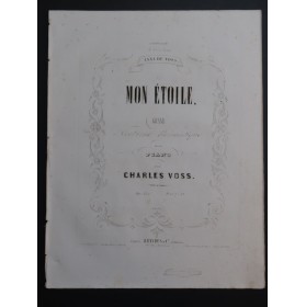 VOSS Charles Mon Étoile op 129 Piano ca1850