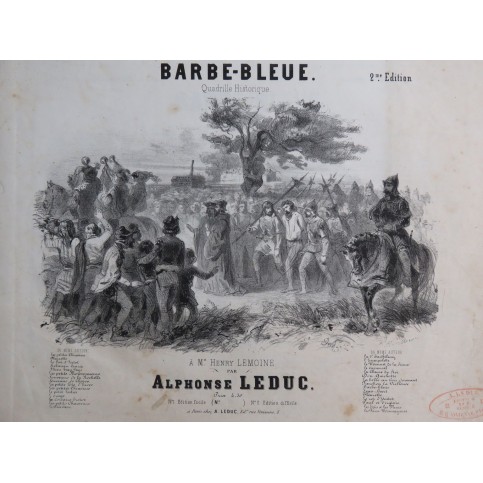 LEDUC Alphonse Barbe-Bleue Piano ca1850