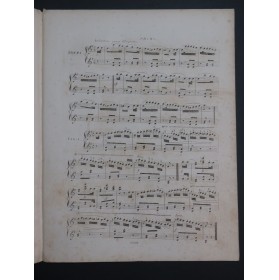 HÜNTEN François Variations Thême Tyrolien op 27 Piano 4 mains ca1830