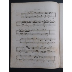 HÜNTEN François Variations Thême Tyrolien op 27 Piano 4 mains ca1830