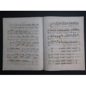 HÜNTEN François Variations Thême Tyrolien op 27 Piano 4 mains ca1830