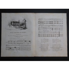 LHUILLIER Edmond Ah ! Qu'j'aim' donc les Omnibus Chant Piano ca1830