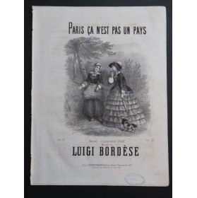 BORDÈSE Luigi Paris ça n'est pas un pays Chant Piano ca1860