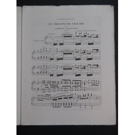 LONGUEVILLE Alphonse Fantaisie Les Dragons de Villars op 103 Piano ca1856