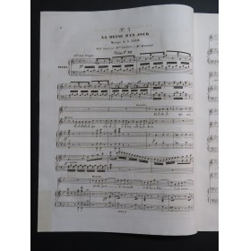 ADAM Adolphe La Reine d'un Jour No 3 Chant Piano ca1840