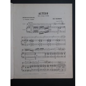 HERMAN Adolphe Actéon Réminiscences Piano Violon