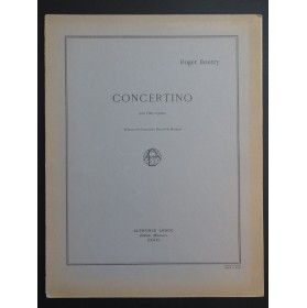 BOUTRY Roger Concertino Piano Flûte 1955