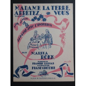 GROTHE Franz Madame la terre... arrêtez vous Chant Piano 1942