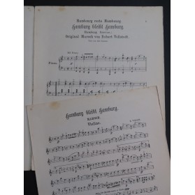 VOLLSTEDT Robert Hamburg bleibt Hamburg Piano Violon ca1890