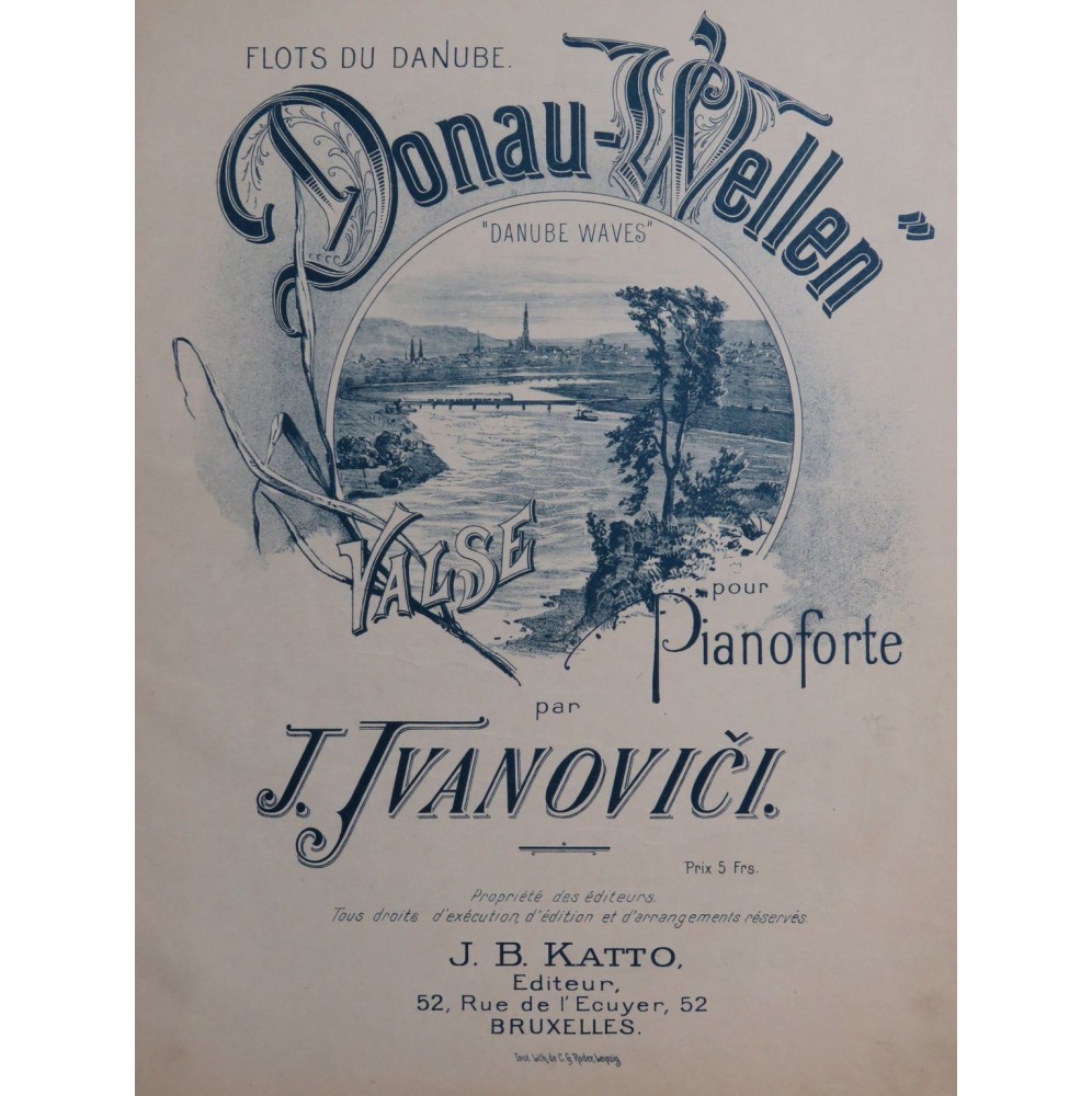 IVANOVICI J. Donau-Wellen Valse Piano