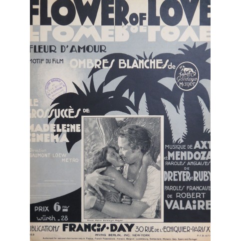 AXT MENDOZA Flower of Love Chant Piano 1929