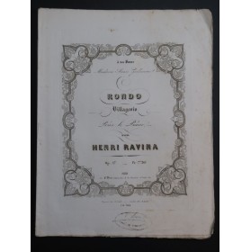 RAVINA Henri Rondo Villageois op 17 Piano ca1845