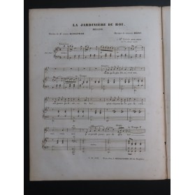 HAAS Charles La Jardinière du Roi Chant Piano ca1830