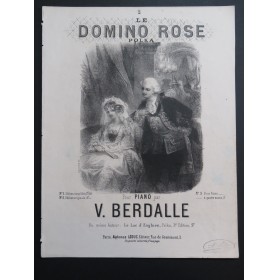 BERDALLE Victor Le Domino Rose Polka Piano ca1850