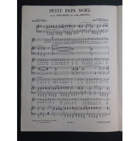 MARTINET Henri Petit Papa Noël Tino Rossi Chant Piano 1946