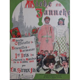 SIROUX Emile Mieke et Janneke Marche Bruxelles Piano 1909