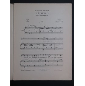 MASSENET Jules L'Éventail Chant Piano 1905