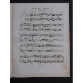 AULAGNIER A. Marche de la Dame du Lac Rossini op 12 Piano 4 mains ca1830