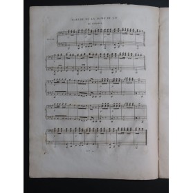 AULAGNIER A. Marche de la Dame du Lac Rossini op 12 Piano 4 mains ca1830