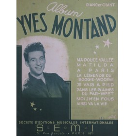 Album Yves Montand 8 Pièces Chant Piano 1948