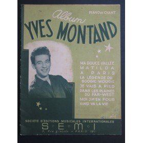 Album Yves Montand 8 Pièces Chant Piano 1948