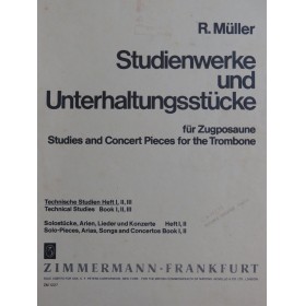 MÜLLER Robert Studienwerk und Unterhaltungsstücke Trombone