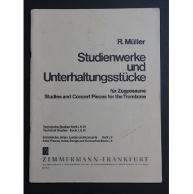 MÜLLER Robert Studienwerk und Unterhaltungsstücke Trombone