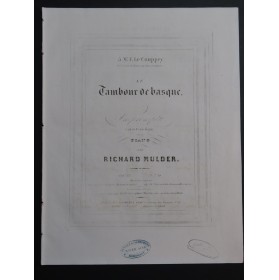 MULDER Richard Tambour de basque op 15 Piano ca1852