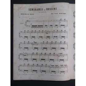 ROSSINI G. Semiramis Ouverture Piano ca1865