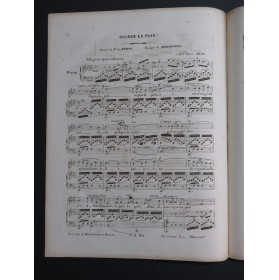 MARMONTEL Antonin Signez la Paix Chant Piano ca1840