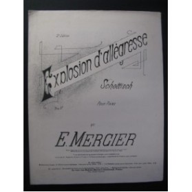 MERCIER E. Explosion d'allégresse Piano 1892