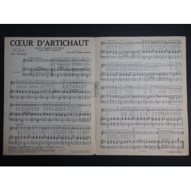 DONALDSON Walter Coeur d'Artichaut Chant Piano 1927