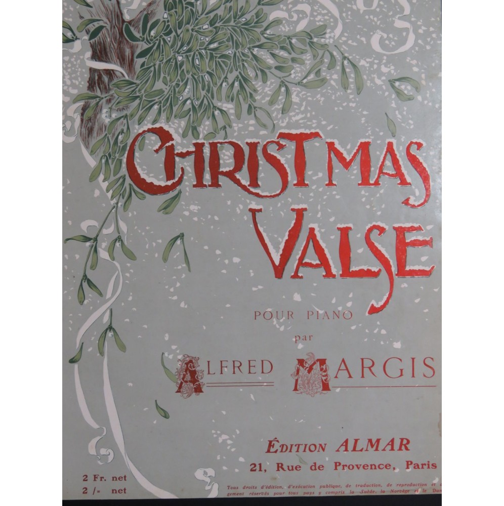 MARGIS Alfred Christmas Valse Piano 1907