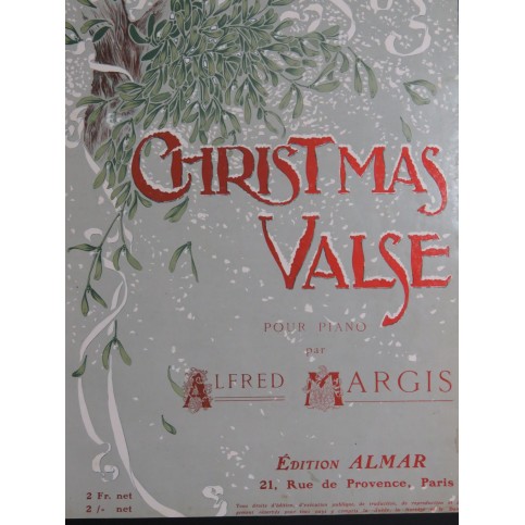 MARGIS Alfred Christmas Valse Piano 1907