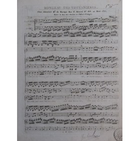 DEVIENNE François Rondeau des Visitandines Chant Clavecin ou Harpe ca1790