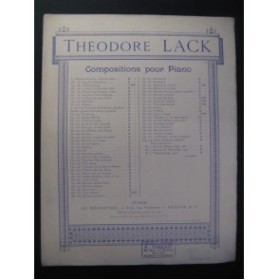 LACK Théodore Chant d'Avril Piano 1900