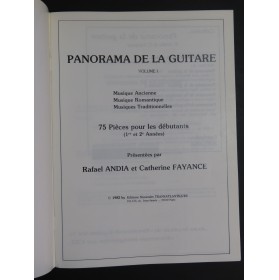 Panorama de la Guitare Vol 1 75 Pièces Guitare 1982