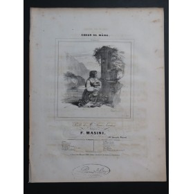 MASINI F. Coeur de Mère Chant Piano ca1840