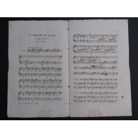 VIMEUX Joseph La Bergère du Valais Chant Guitare ca1830