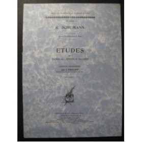 SCHUMANN Robert Etudes op 3 Piano