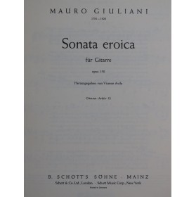 GIULIANI Mauro Sonata Eroica op 150 Guitare